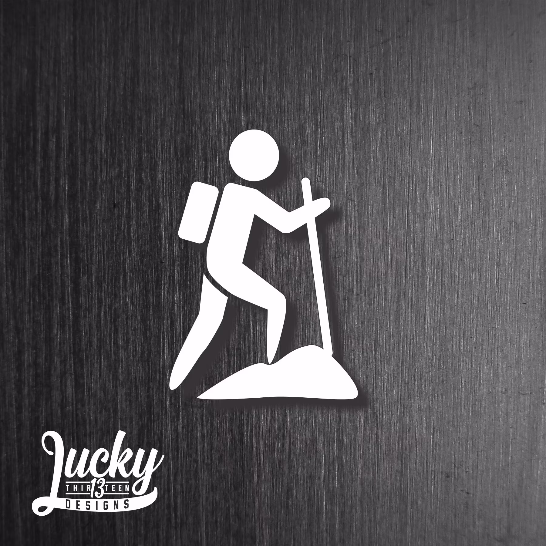 Hiker Vinyl Decal