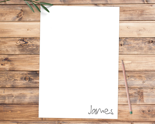 Personalised Notepad With Name | Custom Writing Pad Personal Tear Off Stationary Gift