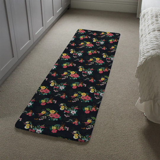 Lerch Designer Shaggy Black/Red Rug