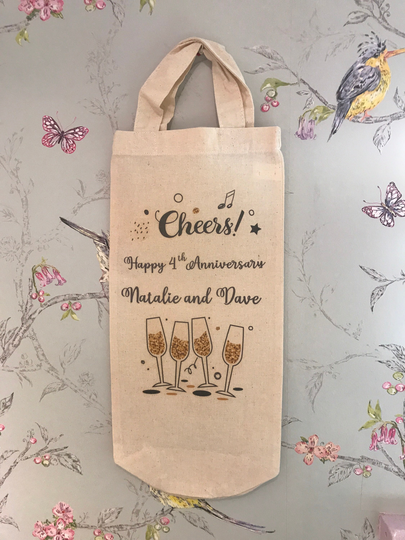 Wedding Anniversary Wine Gift Bag