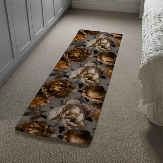 Lakin Shaggy Grey/Gold Rug