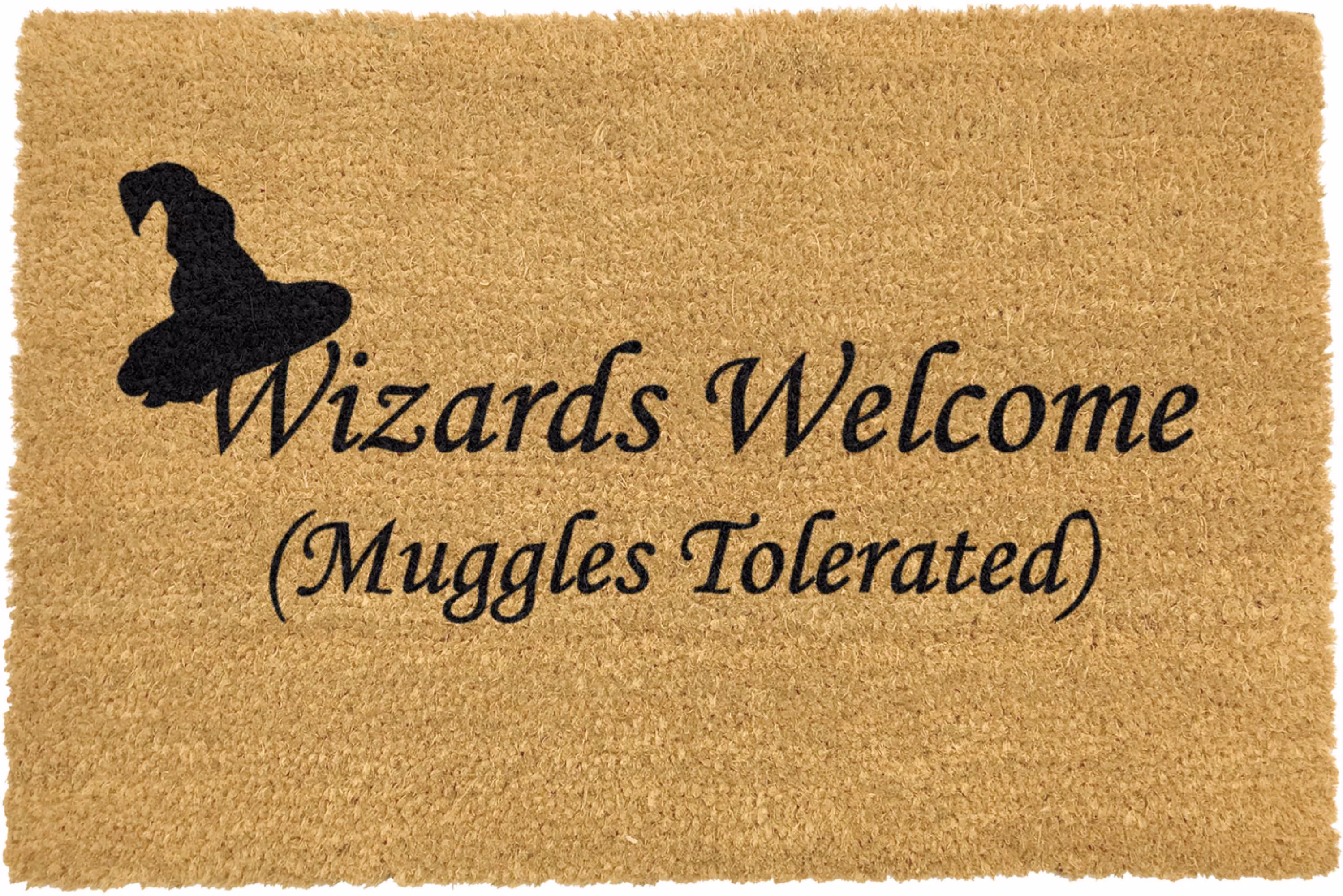 Wizards Welcome, Muggles Tolerated Artsy Door Mat 60cm X 40cm