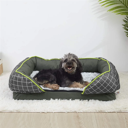 Galvez Bolster Cushion in Grey/Green