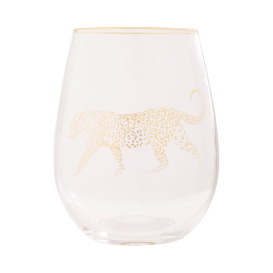 Premier Housewares Leopard Wine Glass