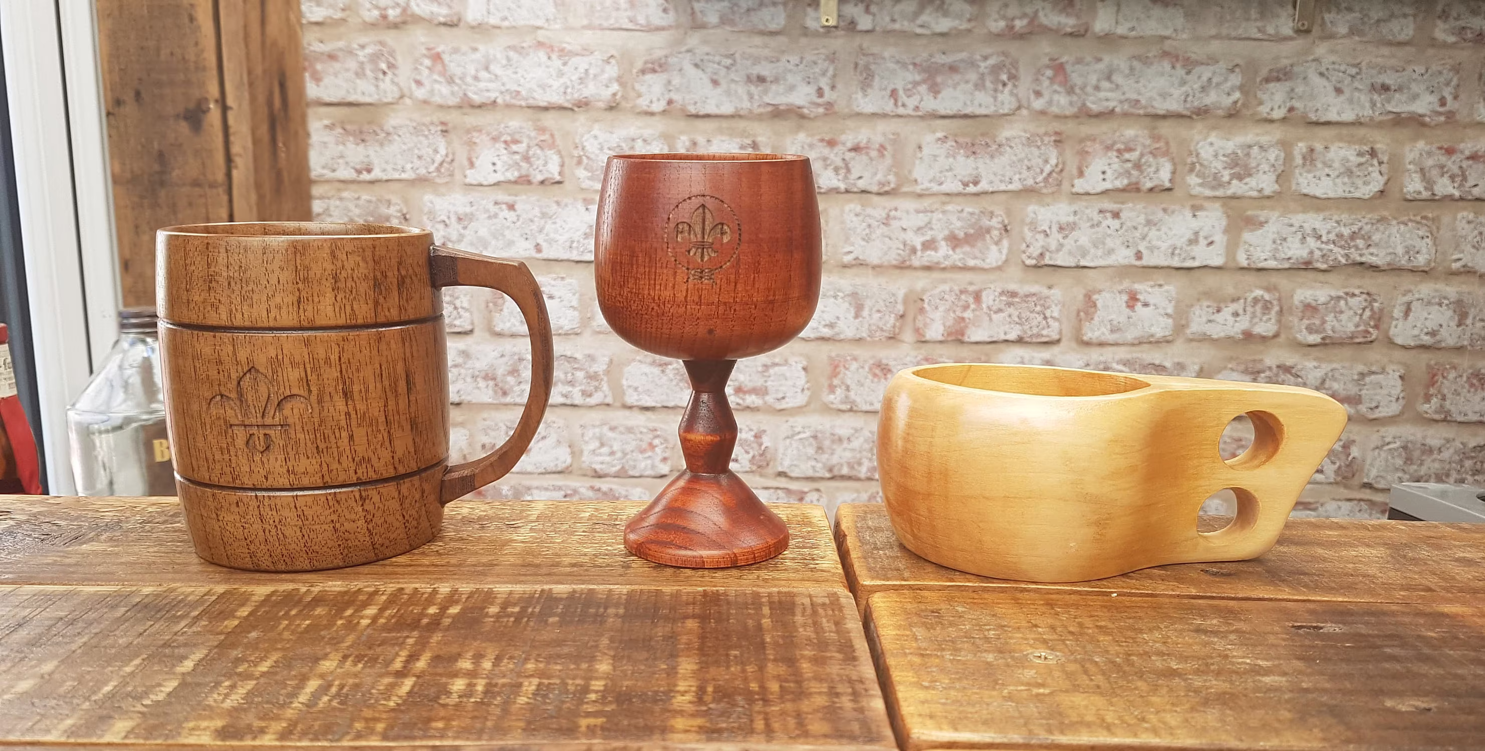 Personalised Wooden Tankards, Goblets, Mugs & Tumblers