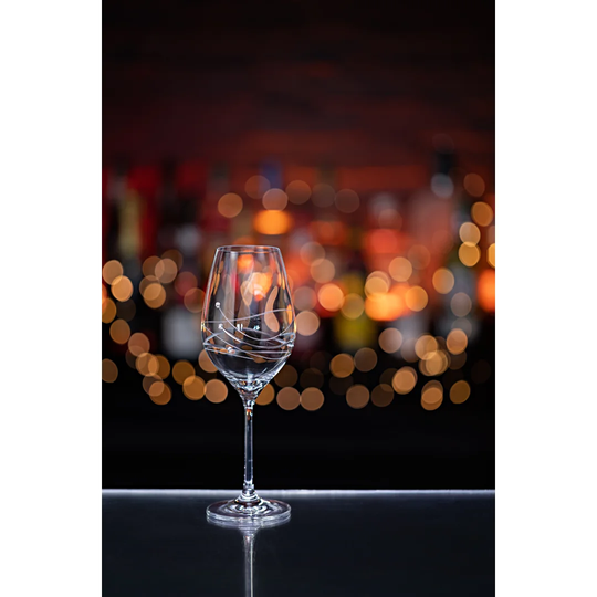 Glitz 330ml Lead Free Crystal White Wine Glass