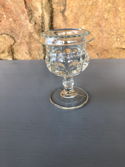 Vintage Glassware - Small Pedestal Glass Eyewash Fancy