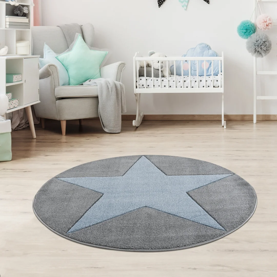 Galaxy Silver-Grey Blue Rug