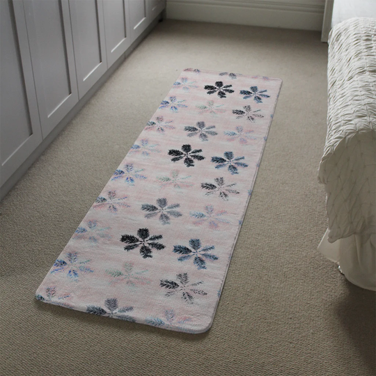 Lawley Colourful Pine Leaves Designer Shaggy Cream/Black/Blue Rug