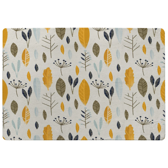 Gilman Autumn Floral Illustrations Designer Shaggy Ivory/Gold Rug