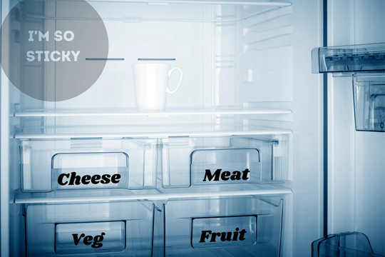 Personalised Fridge & Freezer Stickers Set Of 7, Organiser Stickers, Food Containers Kitchen Organisation, Storage