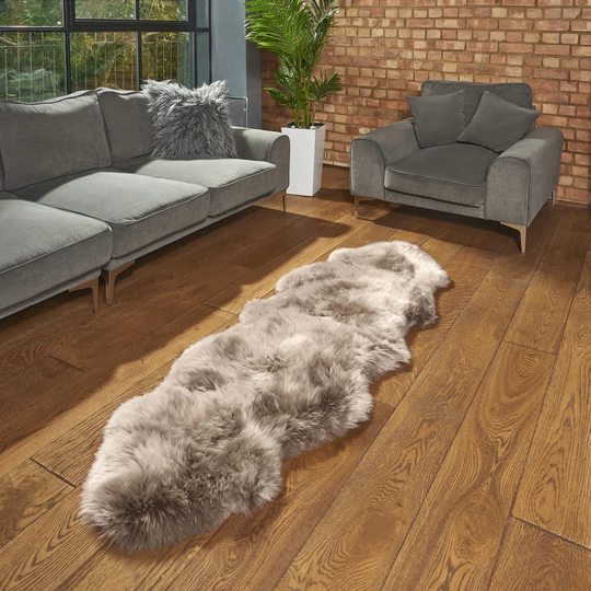 Giles Sheepskin Mink Rug