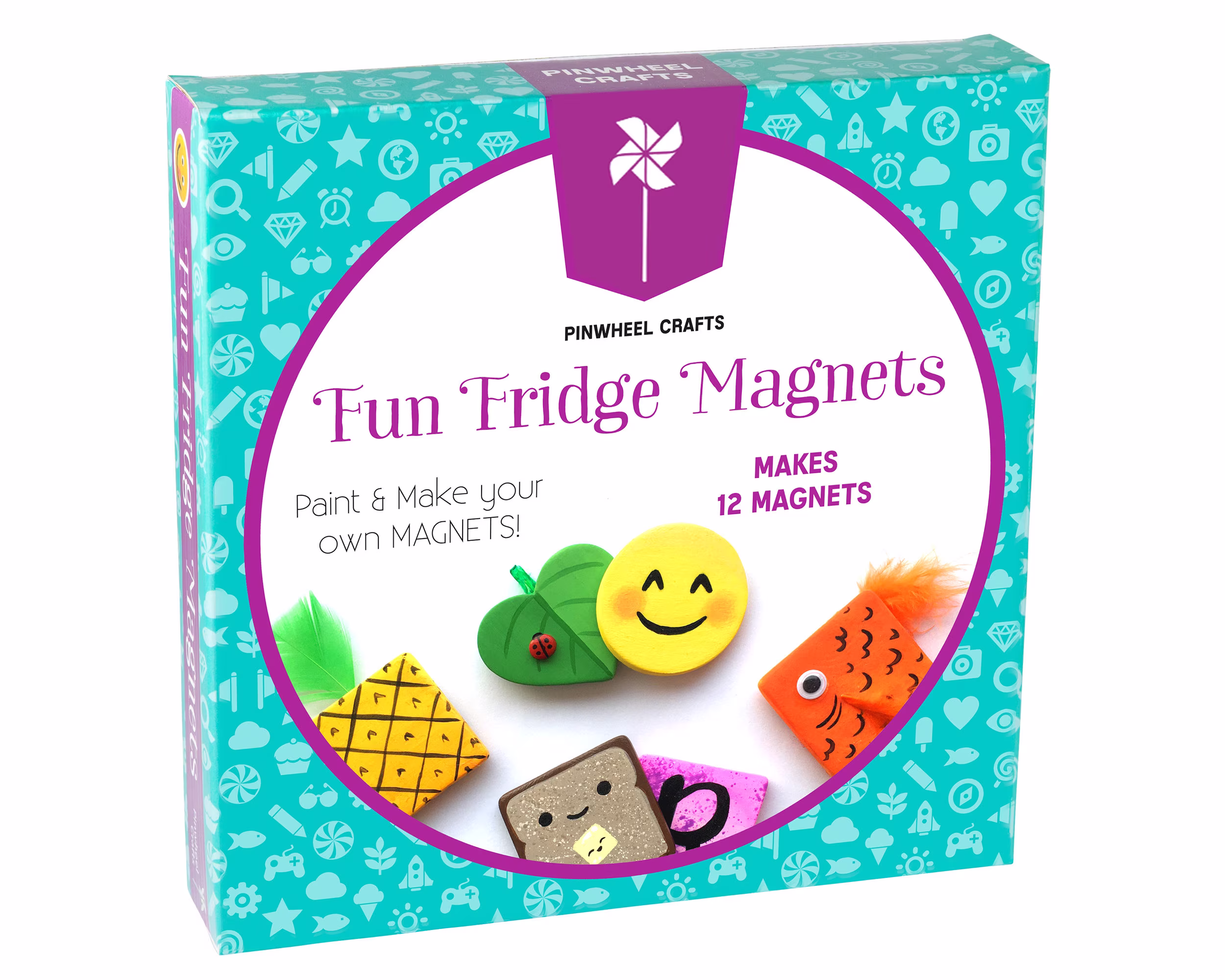 Fridge Magnet Craft Kit - Diy Arts & Crafts Set For Kids Make Your Own & Locker Magnets 5 Minute Crafts Handmade Christmas Gift