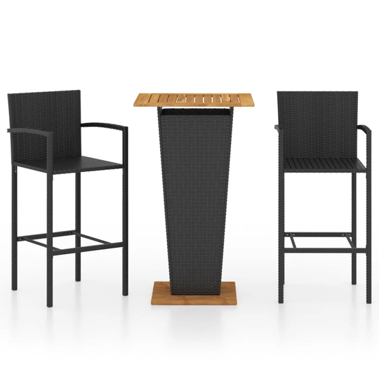 Kristne Square 2 - Person 60Cm Long Bar Height Dining Set