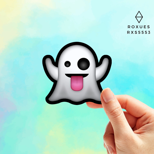 Ghost B Emoji Sticker, Faces, Cool Stickers, Whatsapp Emojis, Stickers For Laptop, Macbook Pro Waterbottle