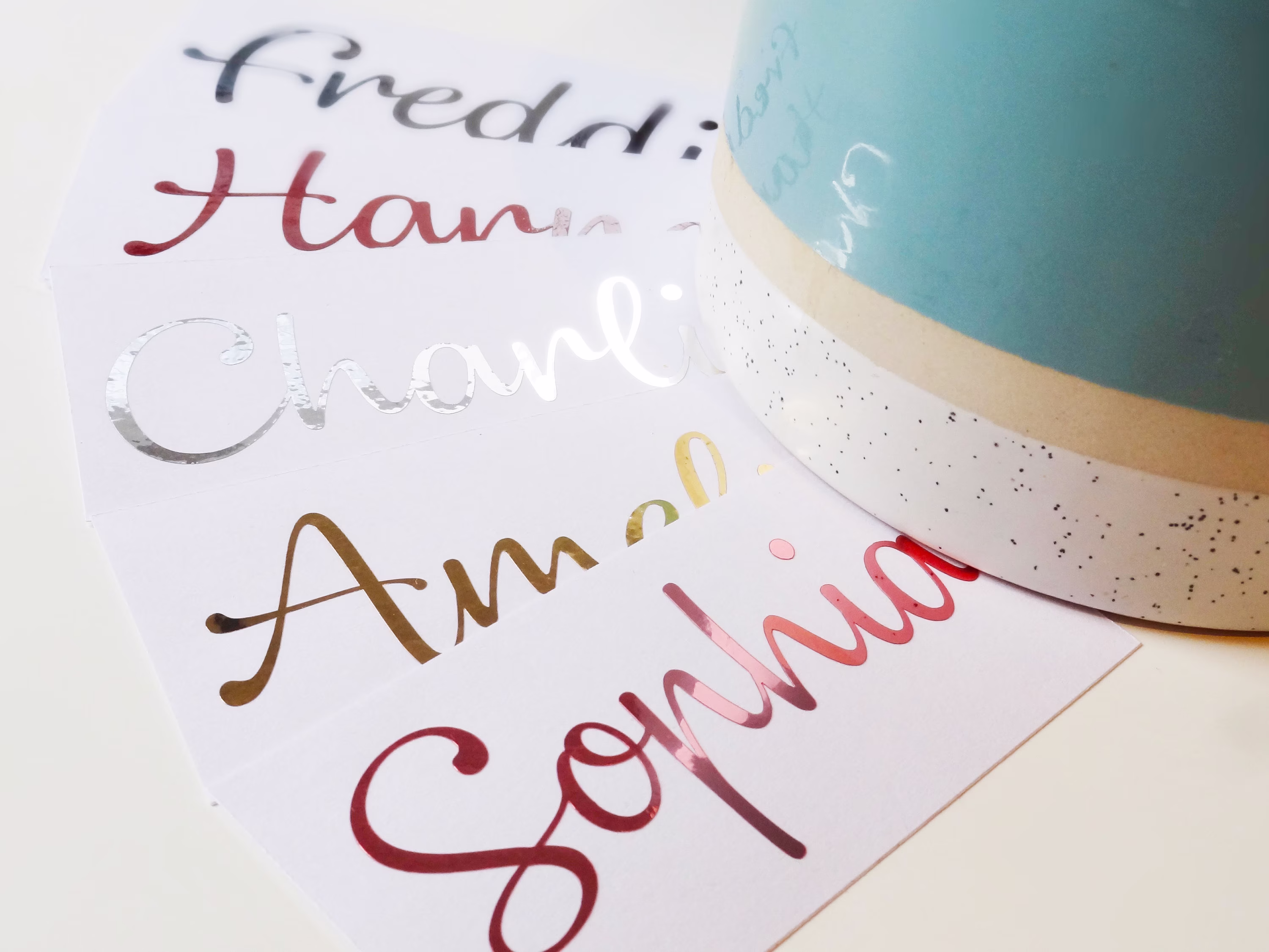 Vinyl Sticker, Wedding Favor, Hen Party Stickers, Name Custom Decal, Personalized, Handwritten, Wine Glass Water Bottle Decal