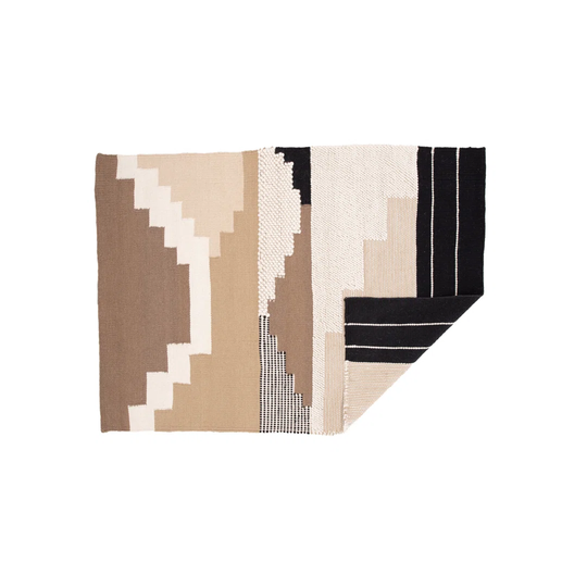 Herrial Flatweave Black/Brown/Beige Rug