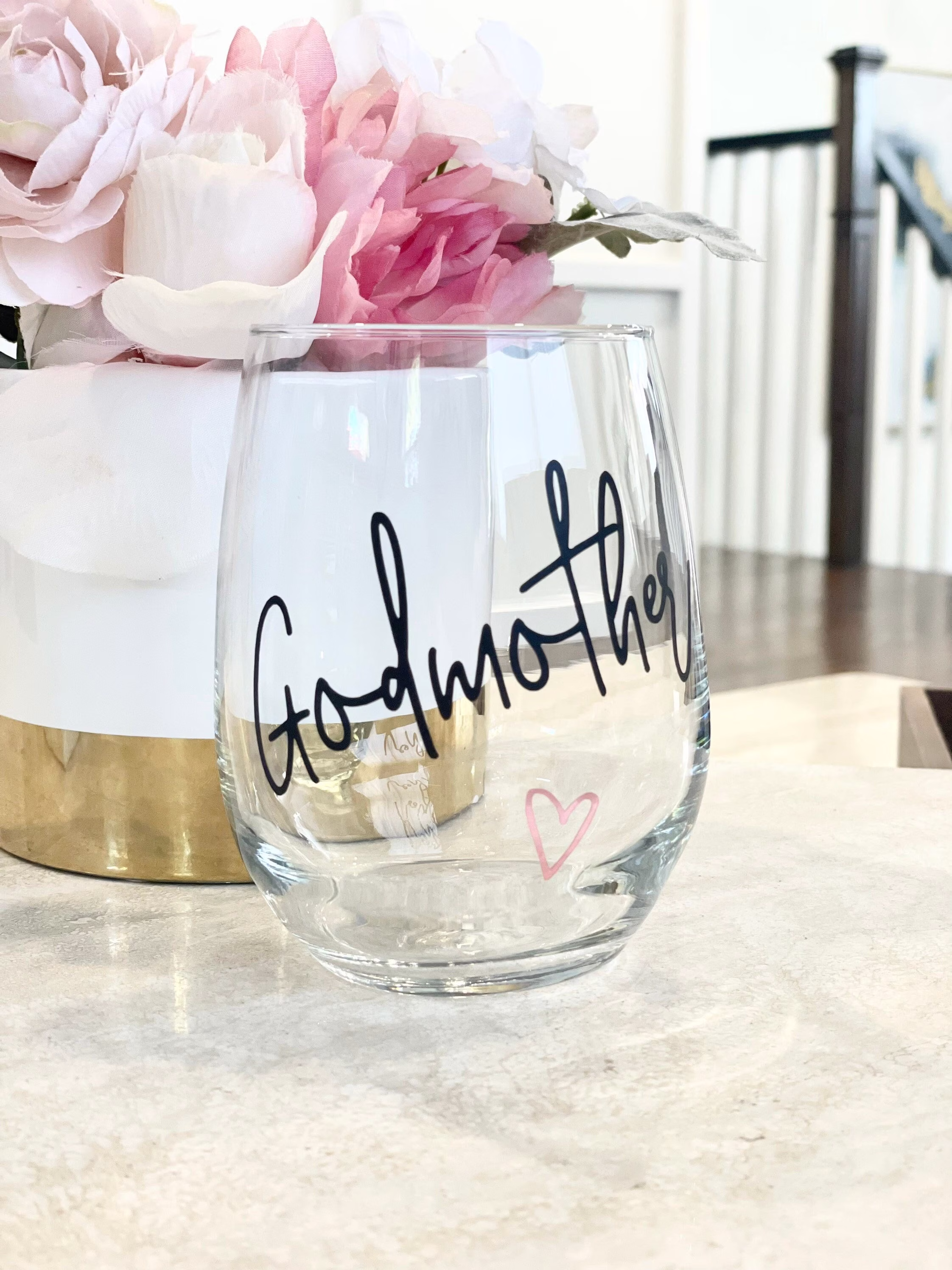 Godmother Wine Glass, God Mother Gift, Will You Be My Madrina Padrino Proposal
