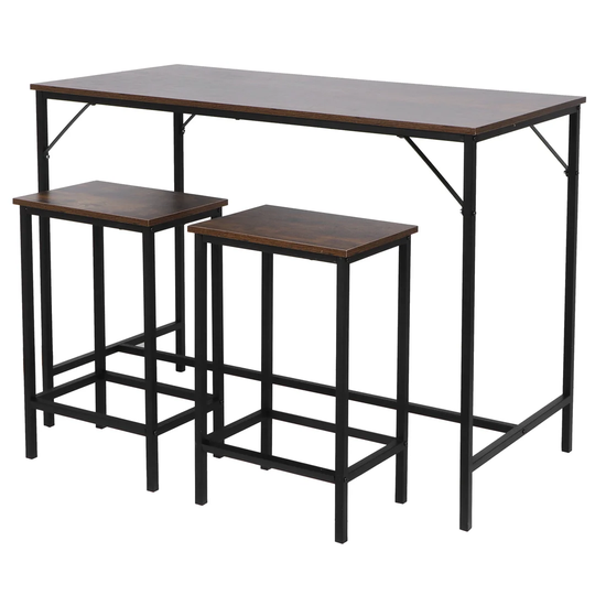 Rogersen 2 - Person Counter Height Breakfast Nook Dining Set