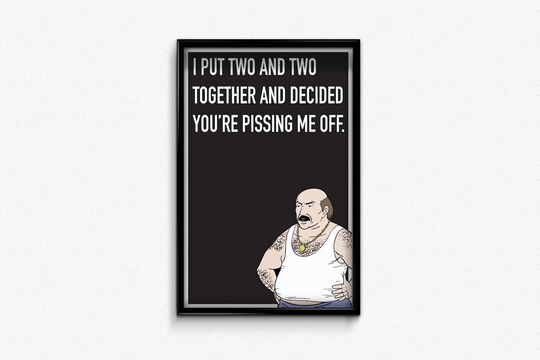 Aqua Teen Hunger Force Poster | "I Put Two & Together" Carl Quote 11"x17