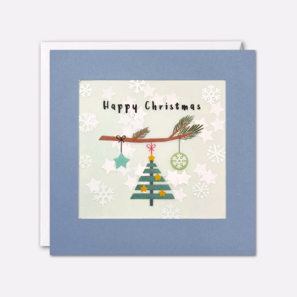 Tree Decoration Christmas Card With Paper Confetti - Shakies By James Ellis