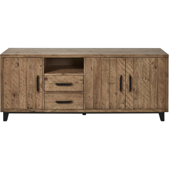 Cornwall 50Cm Wide 2 Drawer Pine Solid Wood Sideboard