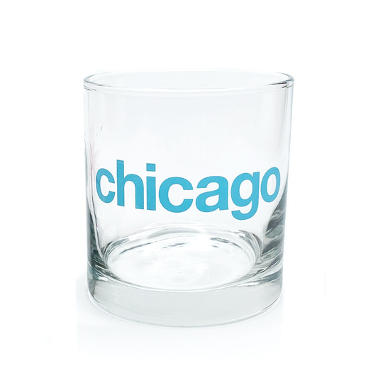 Chicago Type Rocks Glass, Cocktail 10 Oz Bar Gift
