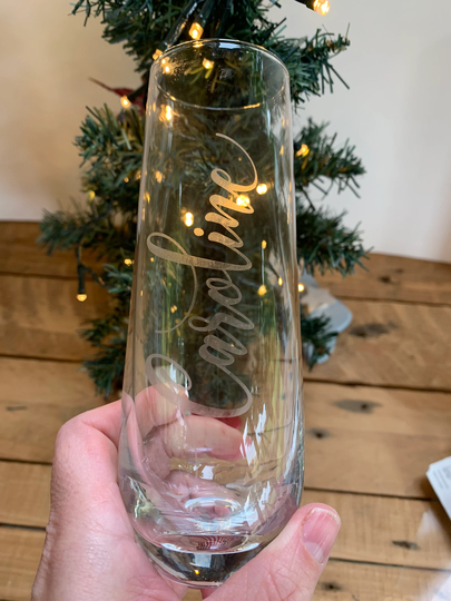 Personalised Champagne Or Prosecco Glass