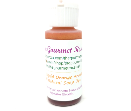 1 Oz Liquid Orange Annatto Soap Colorant Natural Dye Seed Skin Care Cosmetics Bath Salts Melt & Pour Hot Cold Process Oil Water Soluble