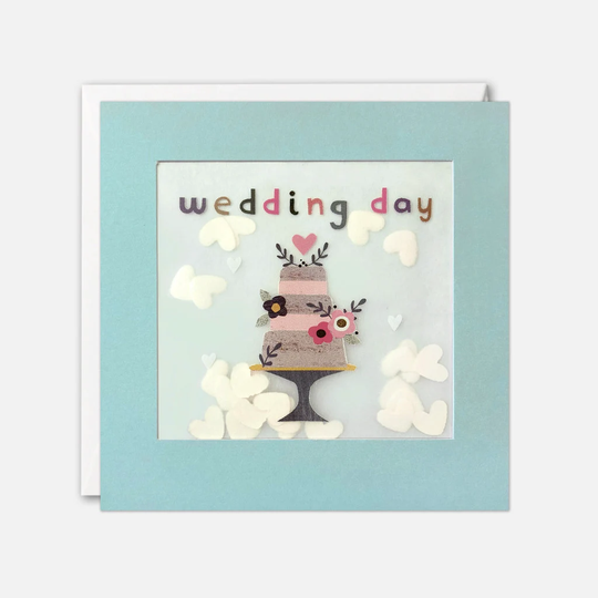 Cake Wedding Day Card With Paper Confetti - Shakies By James Ellis