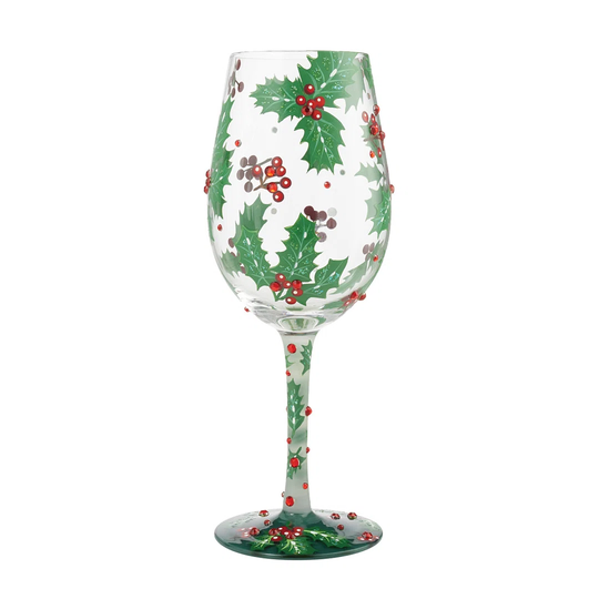 Holly Jolly 425 ml White Wine Glass