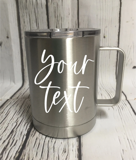 Custom 10 0Z Stainless Steel Coffee Tumbler With Straw, Bridesmaid, Wedding, Camping, Birthday, Mother's Day Gift, Christmas