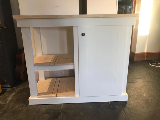 The Wye Bespoke Custom Made To Order Kitchen Island With Solid Pine Top