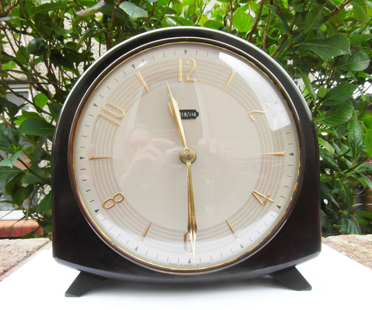 1960S Bakelite Smiths Floating Balance 8 Day Clock - Serviced British Rail?