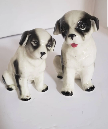 Vintage Puppy Salt & Pepper Shaker Set
