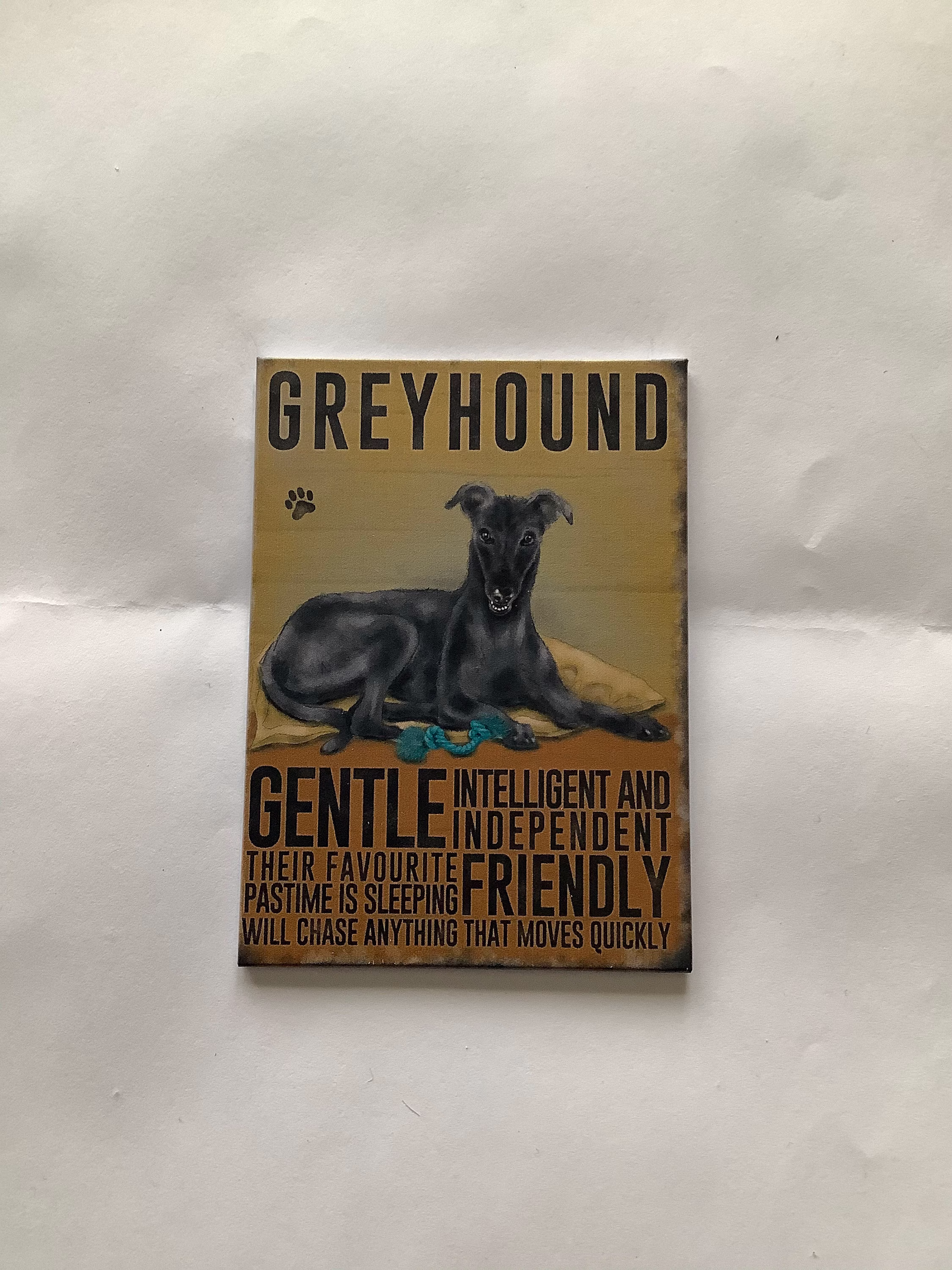 Greyhound - Quality Metal Fridge Magnet