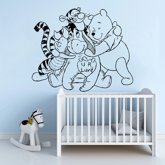 Winnie The Pooh & Friends Wall Vinyl Decal Sticker Kids Nursery