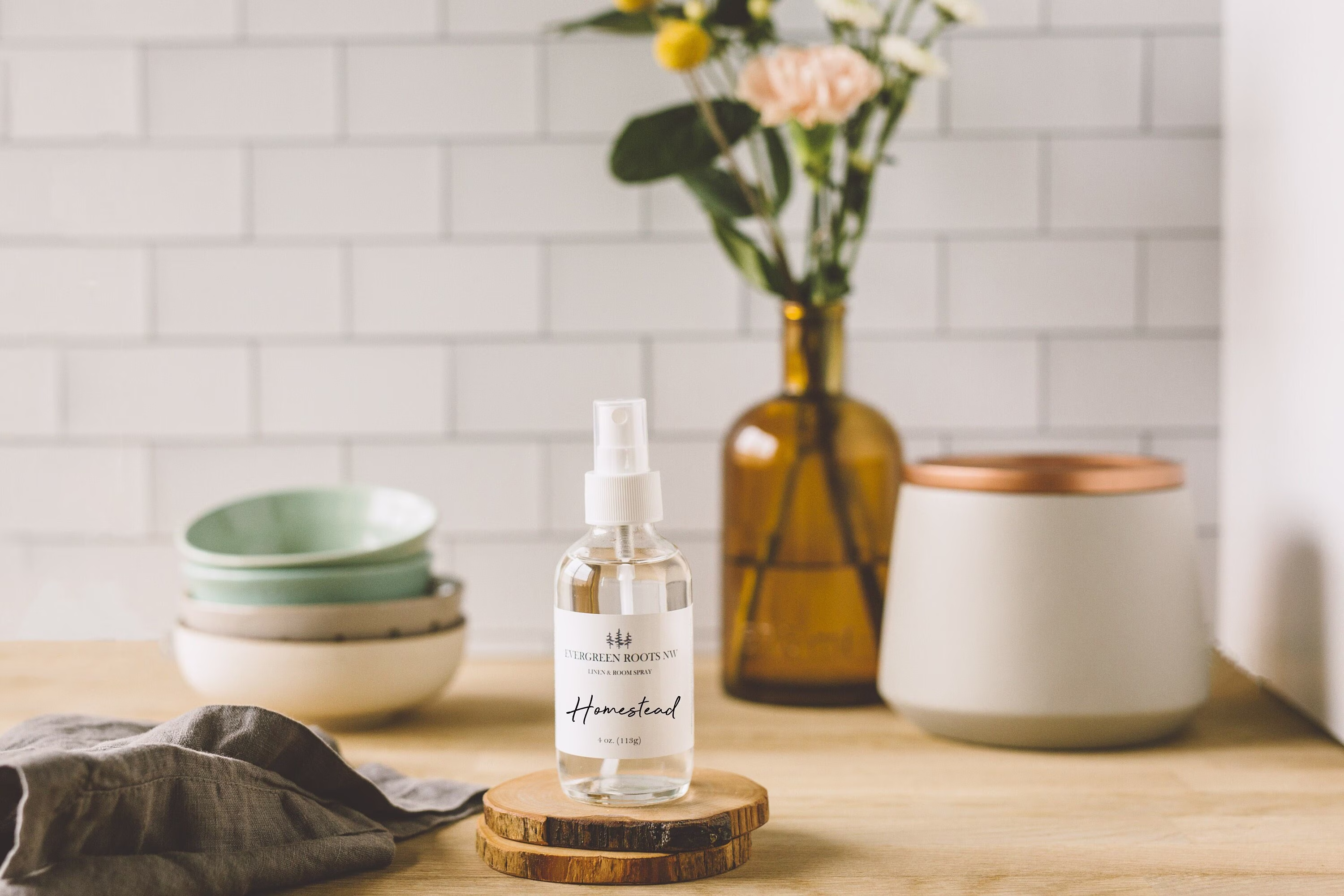 Homestead Room Spray, Linen Bathroom Car Spray