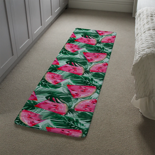 Koziol Watermelon Designer Shaggy Green/Pink Rug