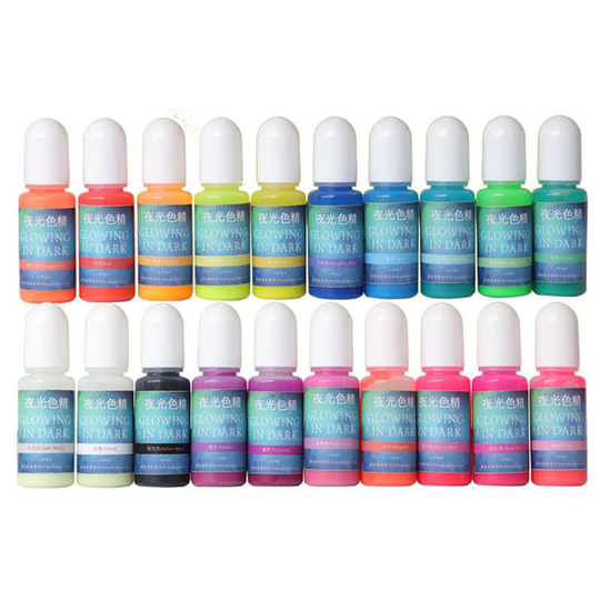 Glow in The Dark Resin Liquid Pigment, 10Ml Luminescent Photoluminescent Nail, Paint, Craft & Arts Pigments
