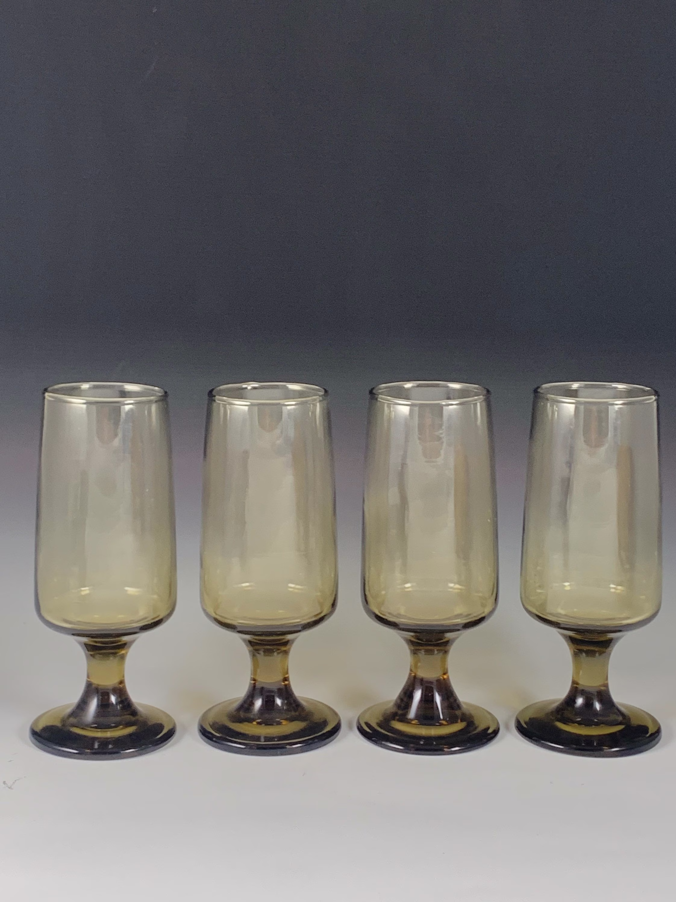 Libbey Tawny Champagne Cocktail Glasses Set Of Four