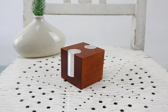 Vintage Mid Century Modern Zanazan Salt & Pepper Faithful Natural Black Cherry Design By Shahen Pooladian Made in Usa