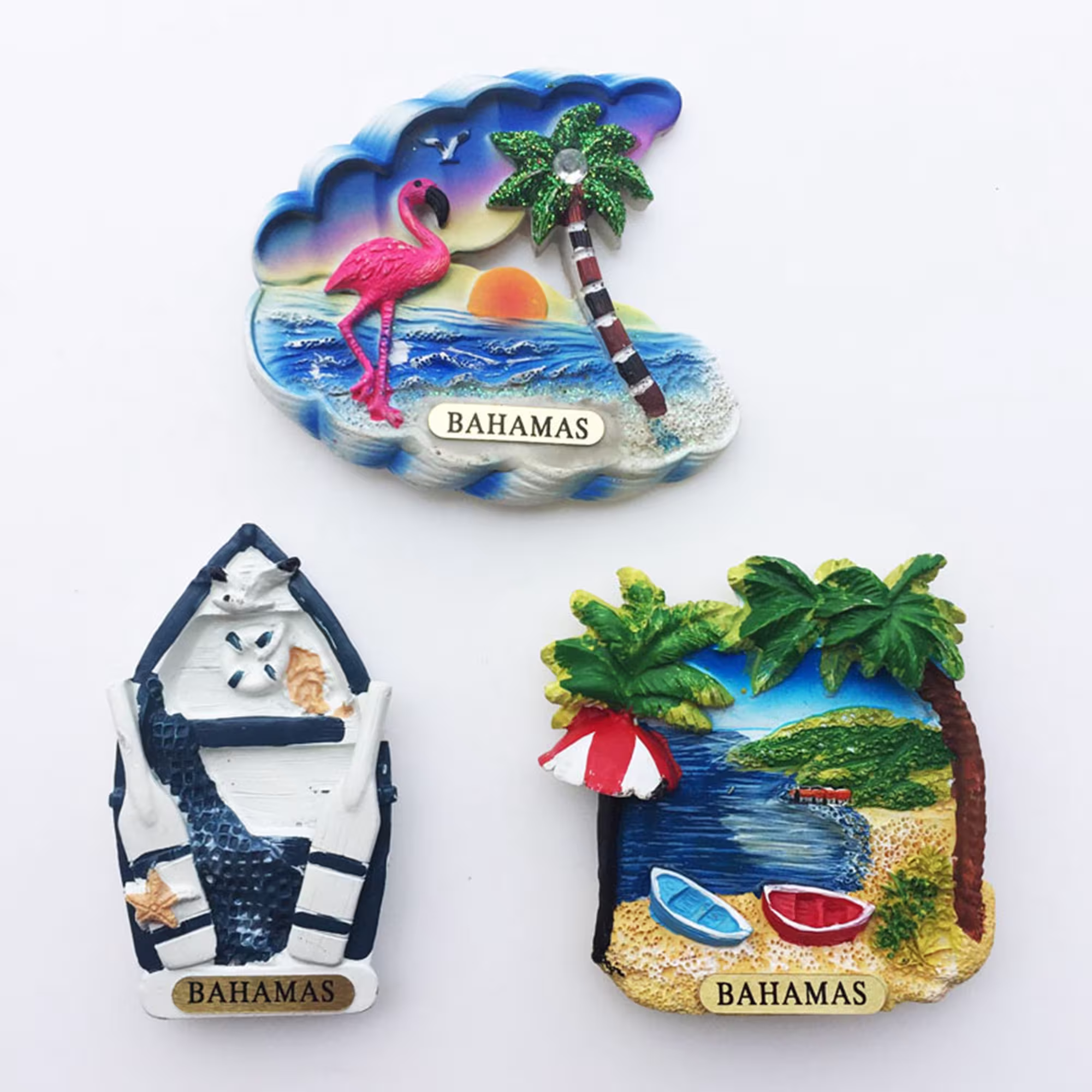 Flamingo Bahamas Fridge Magnet Travel Souvenir Gift Collection Craft Refrigerator Decoration