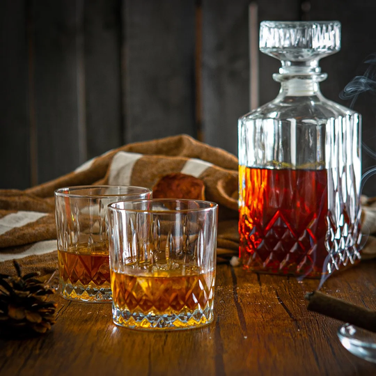 7 Piece Prysm Whiskey Decanter Set