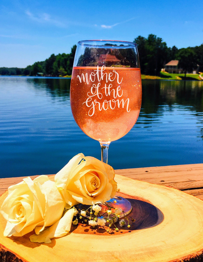 Mother Of The Groom Wine Glass, Wedding, Wedding Party, Gift, Of The Bride Gift