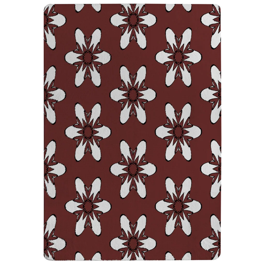 Dumas Modern Decorative Designer Shaggy Brown/White Rug