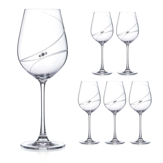Zuckerman 500ml Crystal Stemmed Wine Glass