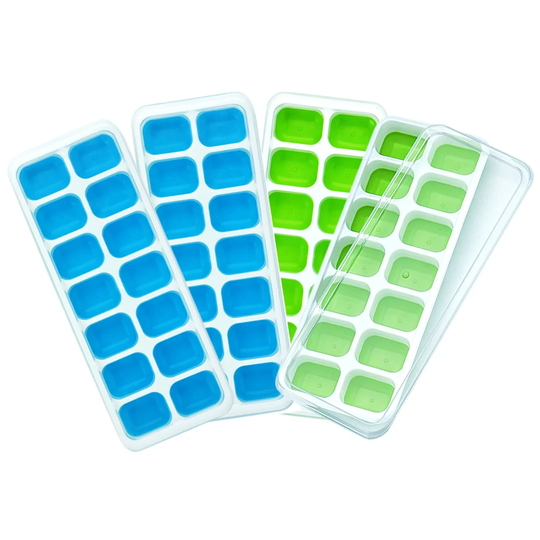 Ice Cube Mold Silicone Ice Cube Tray With Lid Ice Cube