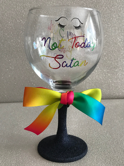 Personalised Gin Glass, Birthday Drag Race Mother's Day Glass For Him, Her, 18Th, 30Th