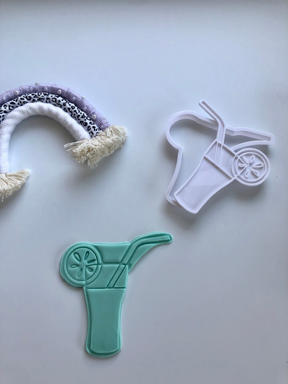 Cocktail Glass Cookie Cutter & Stamp Embosser, Celebrate, Party, Wine, Birthday